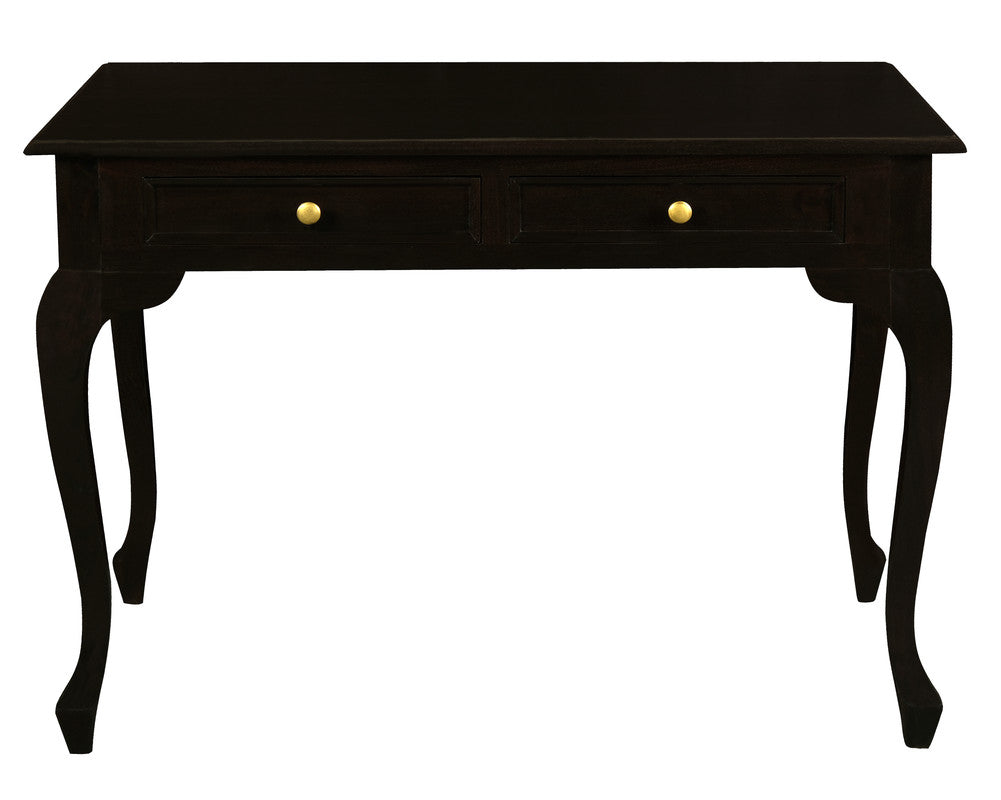 Queen Anne 2 Drawer Desk (Chocolate) V199-DK002QAC
