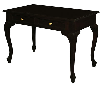 Queen Anne 2 Drawer Desk (Chocolate) V199-DK002QAC