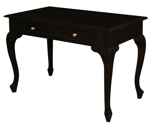 Queen Anne 2 Drawer Desk (Chocolate) V199-DK002QAC