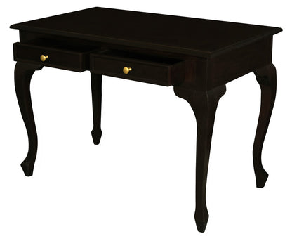 Queen Anne 2 Drawer Desk (Chocolate) V199-DK002QAC