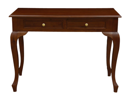 Queen Anne 2 Drawer Desk (Mahogany) V199-DK002QAM