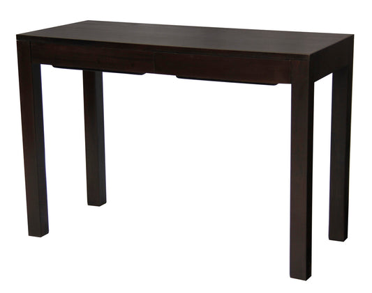 Amsterdam Solid Mahogany Timber 2 Drawer Desk (Chocolate) V199-DK002TAC