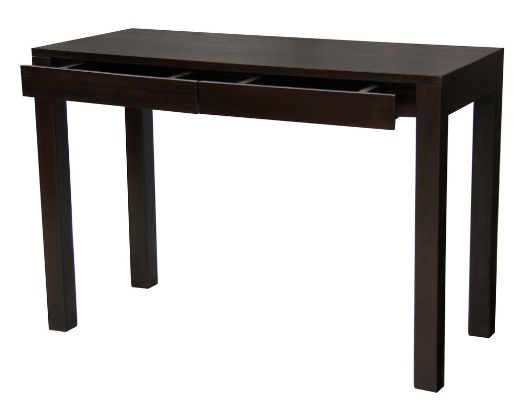 Amsterdam Solid Mahogany Timber 2 Drawer Desk (Chocolate) V199-DK002TAC