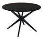 Dion Solid Oak Round Dining Table (Black) V199-DT110CRB