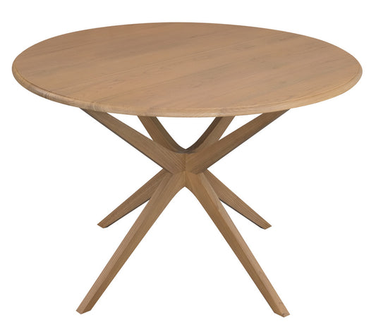 Dion Solid Oak Round Dining Table (Natural) V199-DT110CRNI