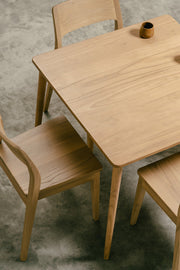 Nobu Oak Dining Table 90 x 90cm (Natural) V199-DT9090HRONI