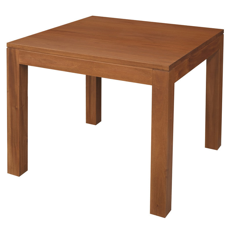 Amsterdam Solid Mahogany Timber Dining Table 90 x 90 cm (Light Pecan) V199-DT9090TALP