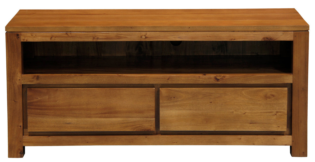Amsterdam 2 Drawer Entertainment Unit (Light Pecan) V199-EU002TALP