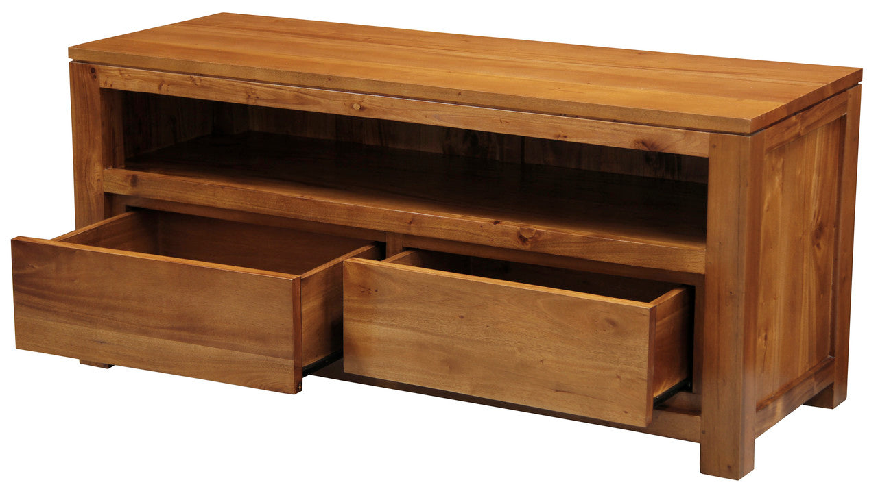 Amsterdam 2 Drawer Entertainment Unit (Light Pecan) V199-EU002TALP
