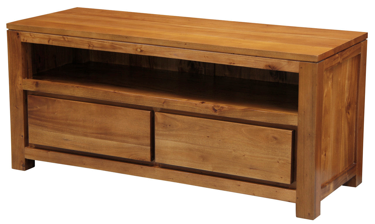 Amsterdam 2 Drawer Entertainment Unit (Light Pecan) V199-EU002TALP