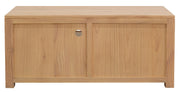 Amsterdam 2 Drawer Solid White Cedar Wood Entertainment Unit (Natural) V199-EU002TAMDNI