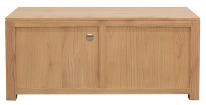 Amsterdam 2 Drawer Solid White Cedar Wood Entertainment Unit (Natural) V199-EU002TAMDNI