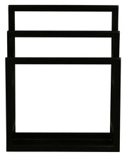 Nobu Solid Mahogany Timber Towel Stand (Black) V199-HR000MHB