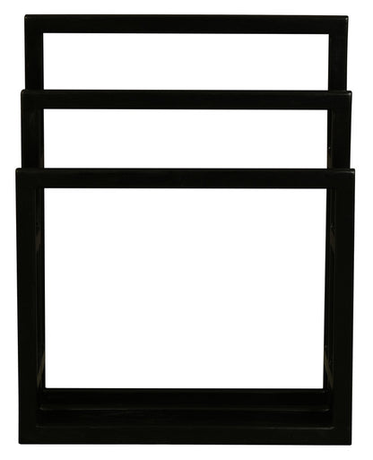 Nobu Solid Mahogany Timber Towel Stand (Black) V199-HR000MHB