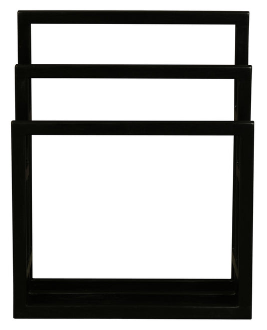Nobu Solid Mahogany Timber Towel Stand (Black) V199-HR000MHB