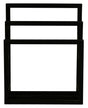 Nobu Solid Mahogany Timber Towel Stand (Black) V199-HR000MHB