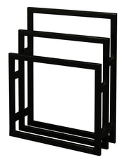 Nobu Solid Mahogany Timber Towel Stand (Black) V199-HR000MHB
