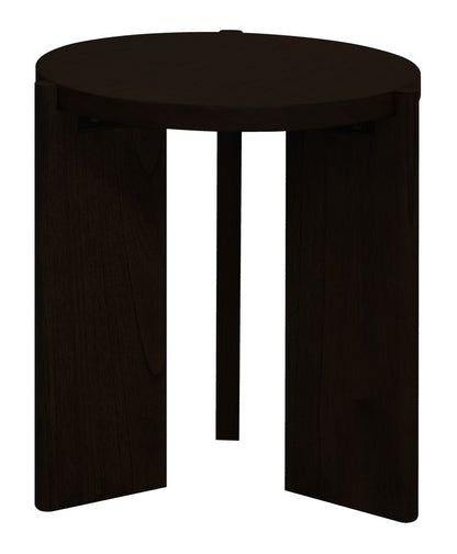 Apollo Round Solid Timber Side Table (Black) V199-LT000APB