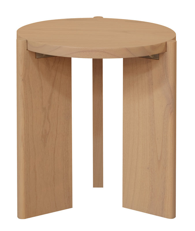 Apollo Round Solid Timber Side Table (Natural) V199-LT000APNI