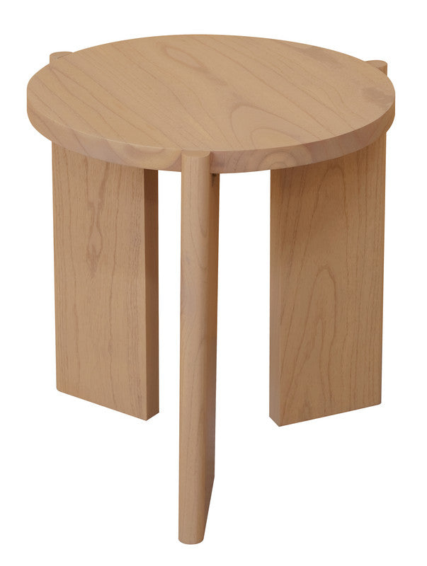 Apollo Round Solid Timber Side Table (Natural) V199-LT000APNI