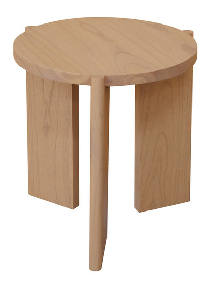 Apollo Round Solid Timber Side Table (Natural) V199-LT000APNI