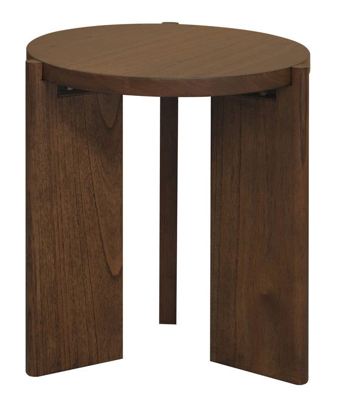 Apollo Round Solid Timber Side Table (Walnut) V199-LT000APWN