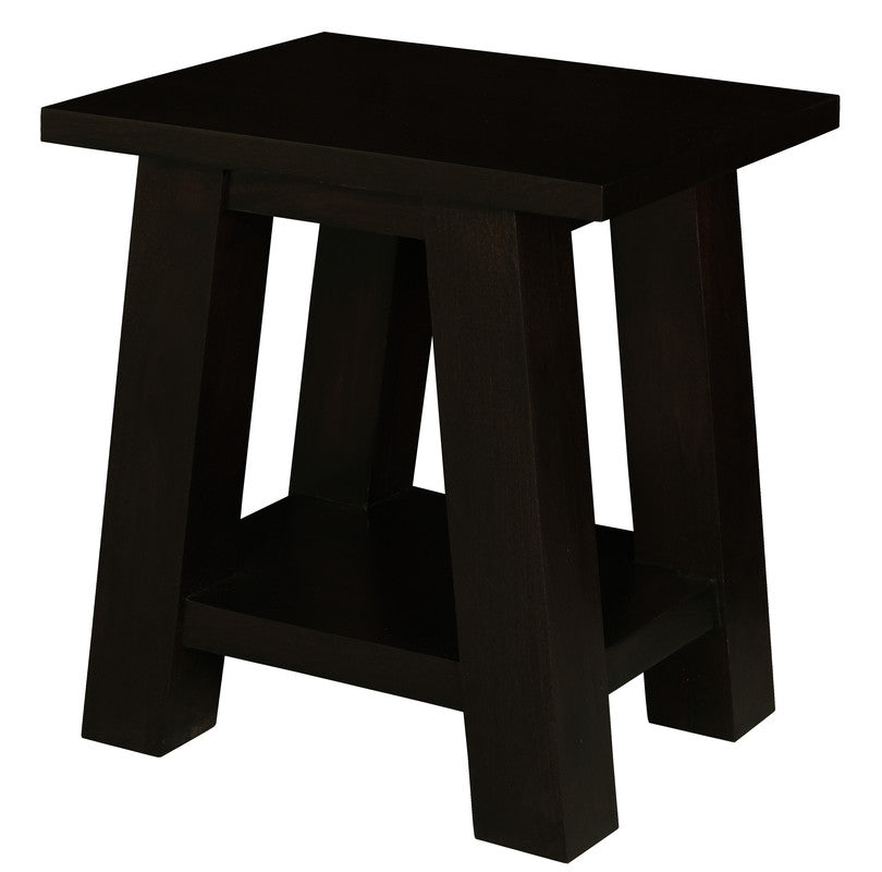 Tokyo Solid Mahogany Timber Lamp Table (Chocolate) V199-LT000JSC