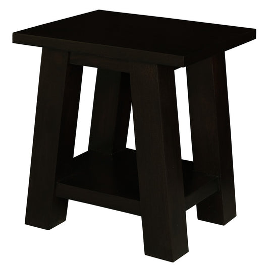Tokyo Solid Mahogany Timber Lamp Table (Chocolate) V199-LT000JSC