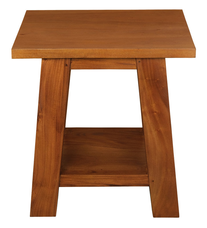 Tokyo Solid Mahogany Timber Lamp Table (Light Pecan) V199-LT000JSLP