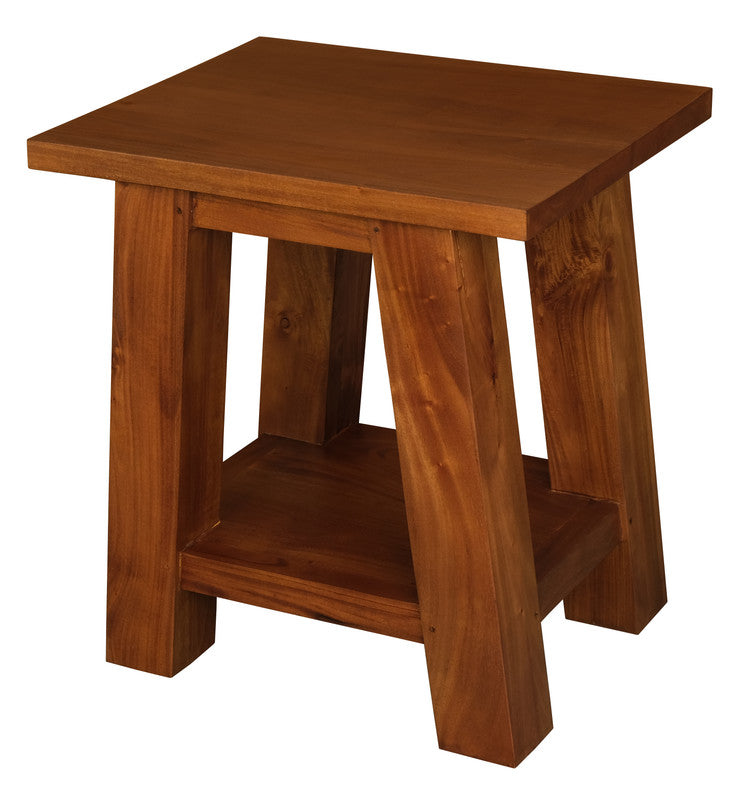 Tokyo Solid Mahogany Timber Lamp Table (Light Pecan) V199-LT000JSLP
