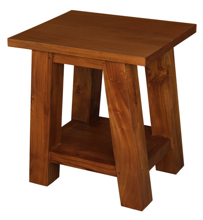 Tokyo Solid Mahogany Timber Lamp Table (Light Pecan) V199-LT000JSLP