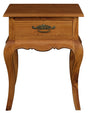 French Provincial 1 Drawer Lamp Table (Light Pecan) V199-LT001FPLP