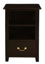 Tasmania 1 Drawer Solid Mahogany Timber Lamp Table (Chocolate) V199-LT001PNC