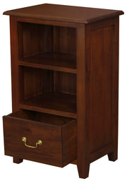 Tasmania 1 Drawer Solid Mahogany Timber Lamp Table (Mahogany) V199-LT001PNM