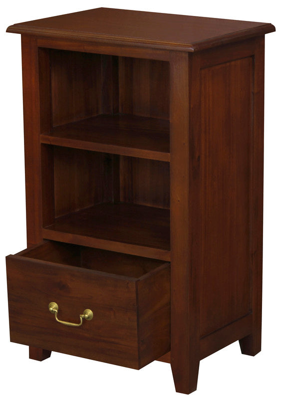 Tasmania 1 Drawer Solid Mahogany Timber Lamp Table (Mahogany) V199-LT001PNM