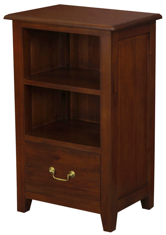Tasmania 1 Drawer Solid Mahogany Timber Lamp Table (Mahogany) V199-LT001PNM