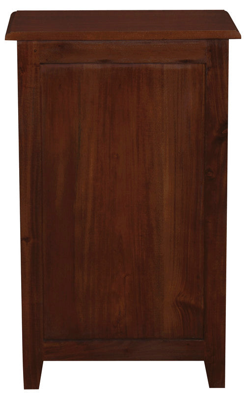 Tasmania 1 Drawer Solid Mahogany Timber Lamp Table (Mahogany) V199-LT001PNM