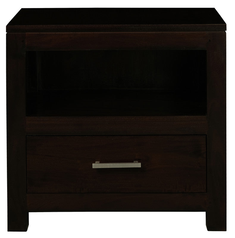 Paris 1 Drawer Solid Mahogany Timber Lamp Table (Chocolate) V199-LT001PNMKC