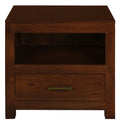 Paris 1 Drawer Solid Mahogany Timber Lamp Table (Mahogany) V199-LT001PNMKM