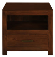 Paris 1 Drawer Solid Mahogany Timber Lamp Table (Mahogany) V199-LT001PNMKM