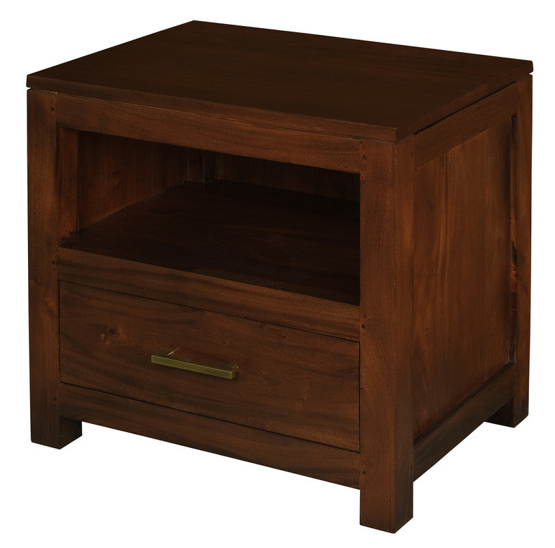 Paris 1 Drawer Solid Mahogany Timber Lamp Table (Mahogany) V199-LT001PNMKM