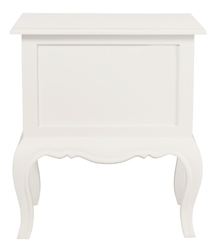 French Provincial 2 Drawer Side Table (White) V199-LT002FPWH