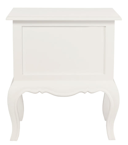 French Provincial 2 Drawer Side Table (White) V199-LT002FPWH