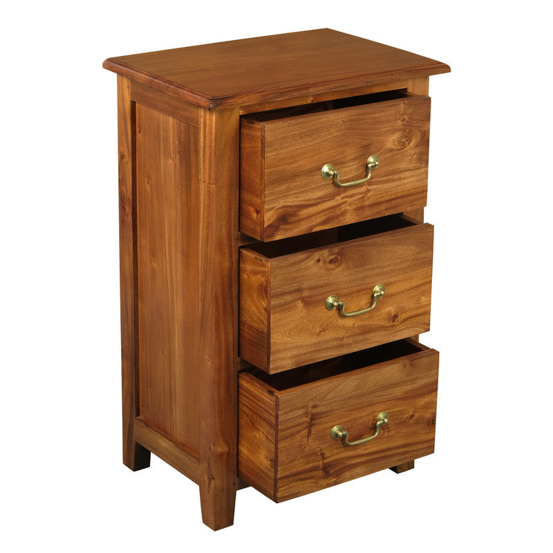 Tasmania 3 Drawer Lamp Table (Light Pecan) V199-LT003PNLP