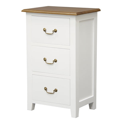 Tasmania 3 Drawer Lamp Table (White Caramel) V199-LT003PNWR