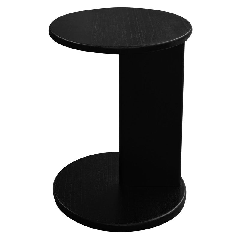 Brentwood Round Solid Timber Lamp Table (Black) V199-LT040BWB