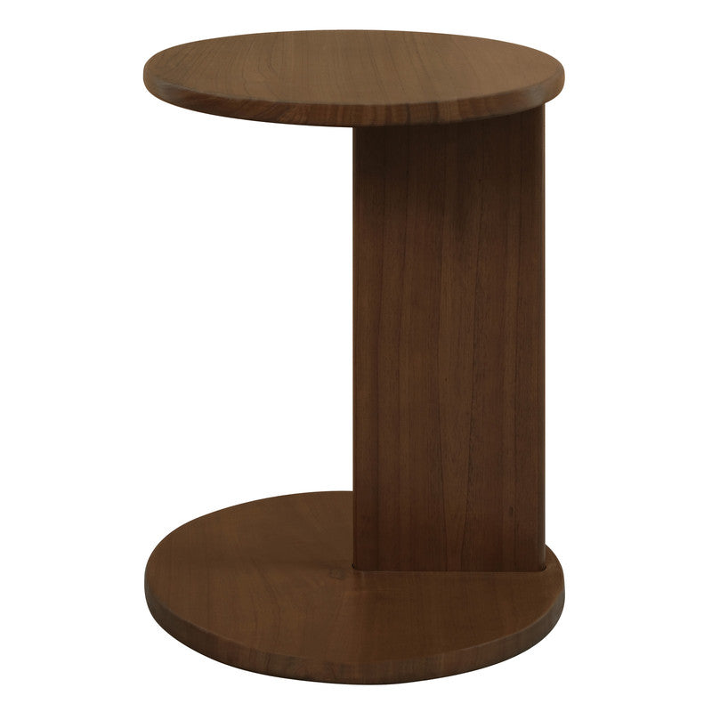 Brentwood Round Solid Timber Lamp Table (Walnut) V199-LT040BWWN