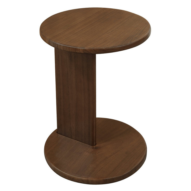 Brentwood Round Solid Timber Lamp Table (Walnut) V199-LT040BWWN