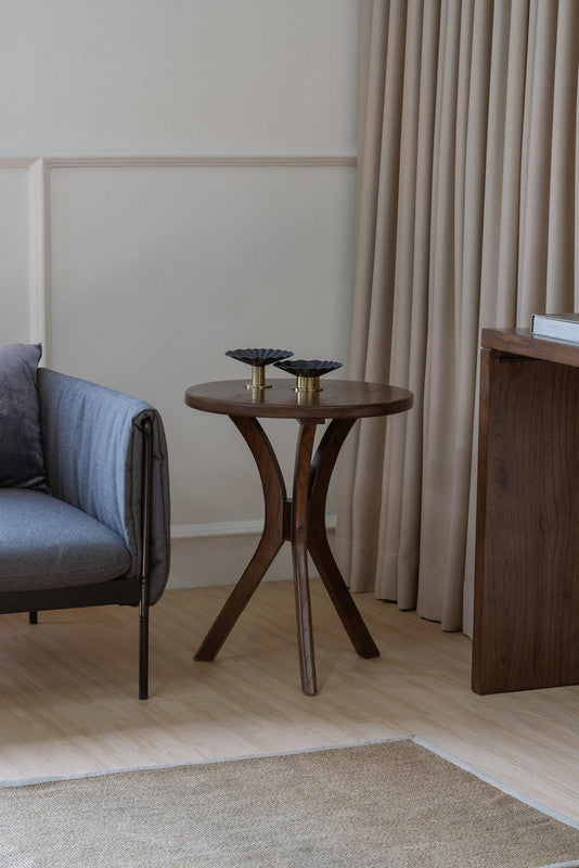 Gatsby Round Side Table - Small (Walnut) V199-LT048GTYWN