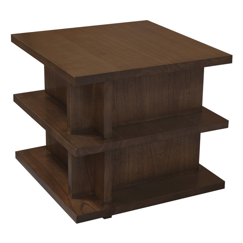 Hudson Oversized Square Side Table (Walnut) V199-LT050HDWN